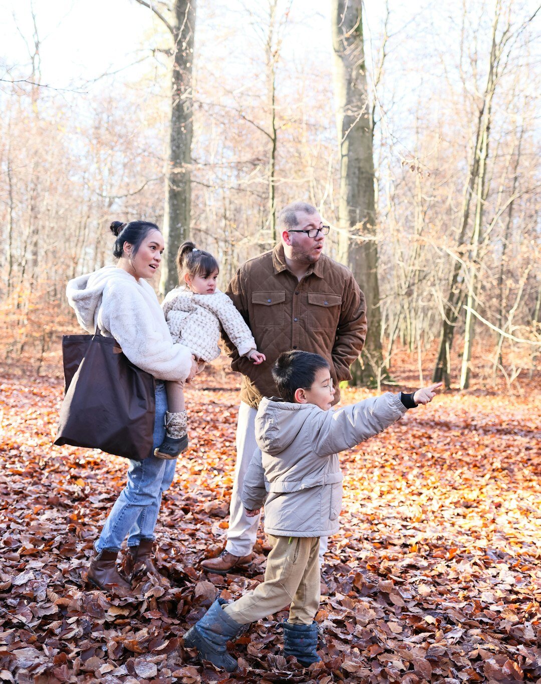 grandparent and grandchild outdoors
