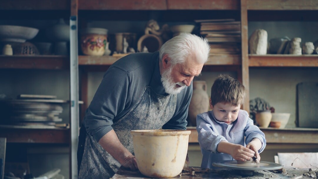 grandparent grandchild crafting