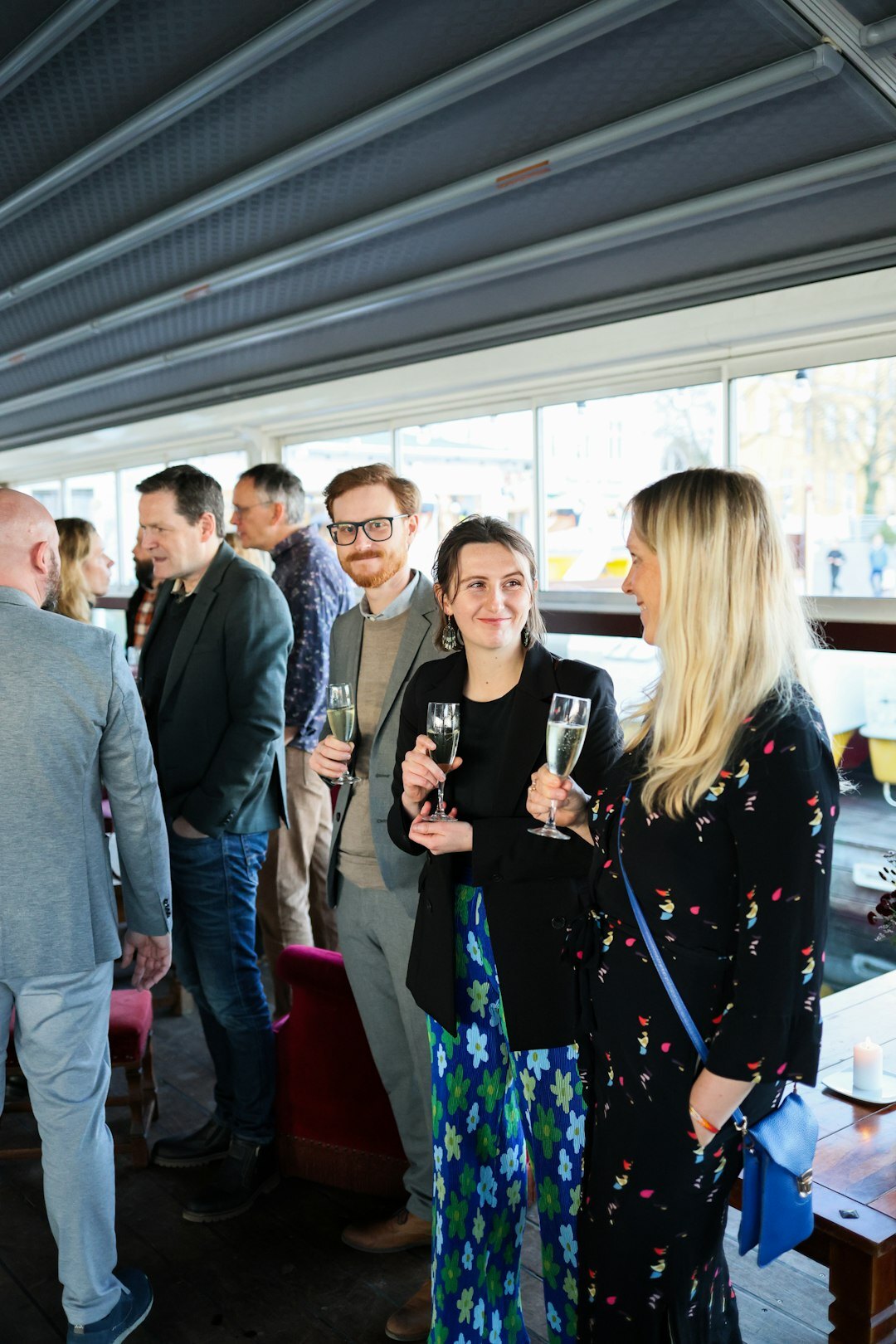 seniors at networking event