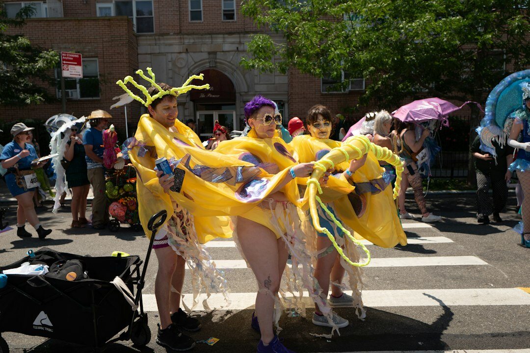 group of seniors at festival